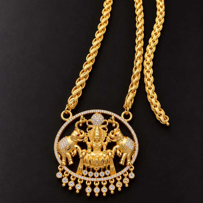 Gold Plated Dollar Chain