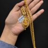 Gold Plated Dollar Chain